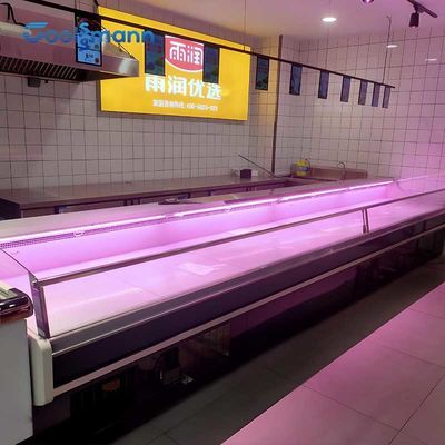 Étalage libre de ℃ du refroidisseur de nourriture du congélateur 570L d'affichage de viande 0 - 5