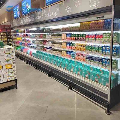 Automatique dégivrez l'étalage réfrigéré d'affichage, réfrigérateur ouvert du réfrigérateur 1200L