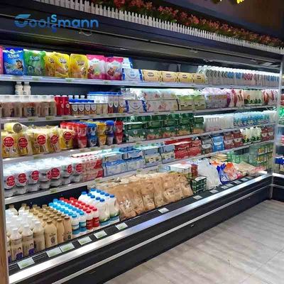 Réfrigérateur inférieur d'affichage de gâteau d'acier inoxydable, congélateur ouvert d'affichage de 2500L 580KG